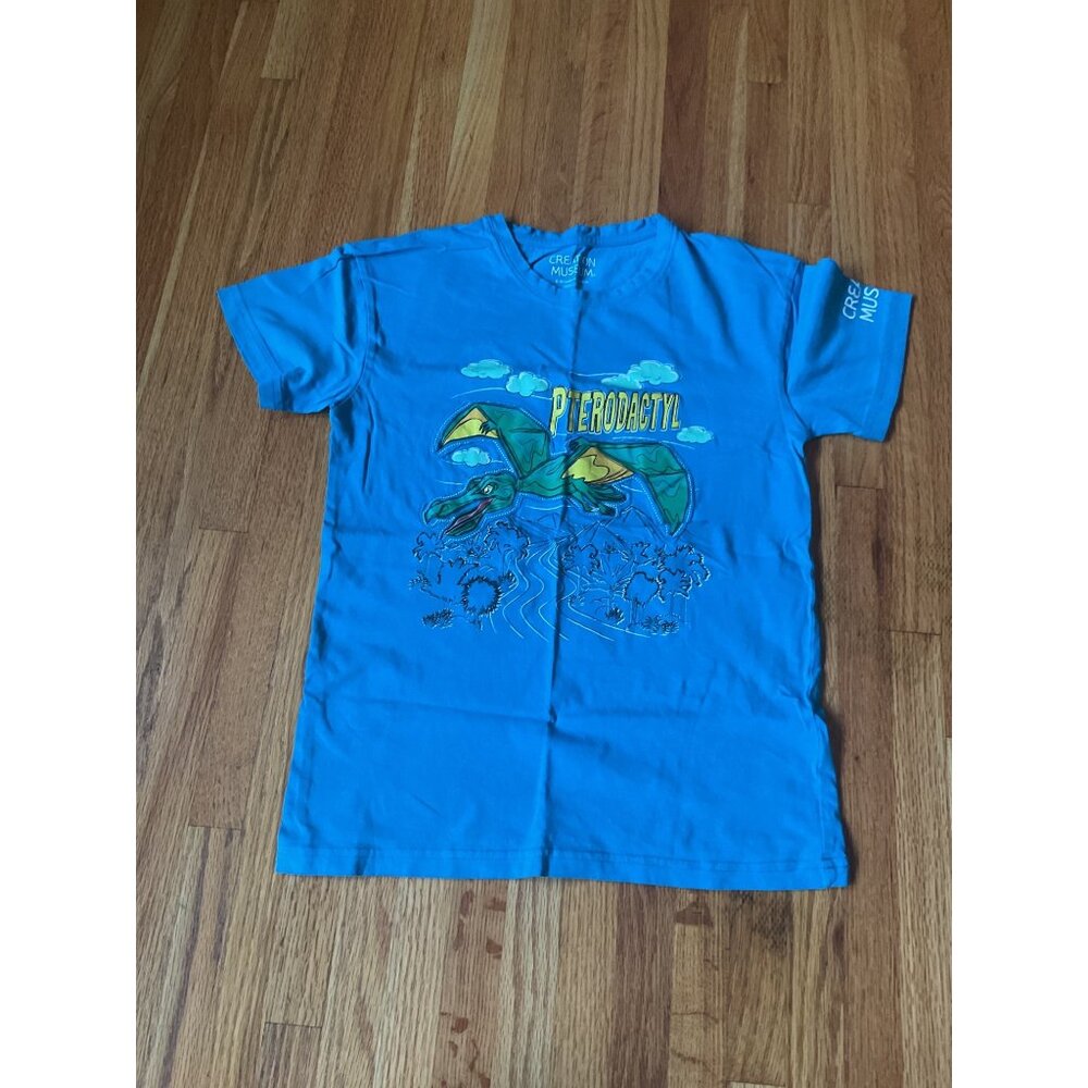 Creation Museum Pterodactyl Graphic T-Shirt Medium 100% Cotton